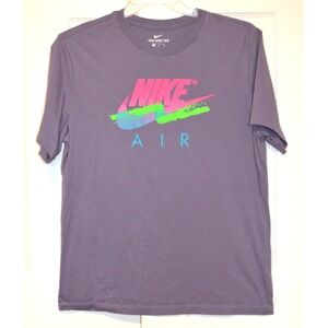 Nike Air The Nike Tee Short Sleeve Purple Tee‎ Shirt T-Shirt Size L